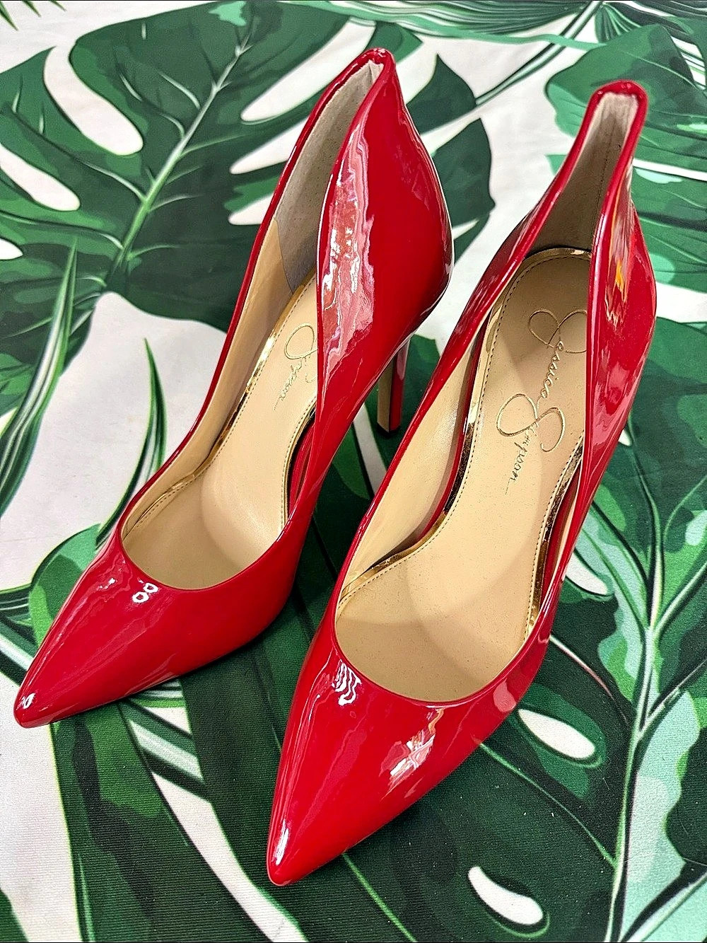 Jessica Simpson Prizma D'Orsay Pump Red Heels
